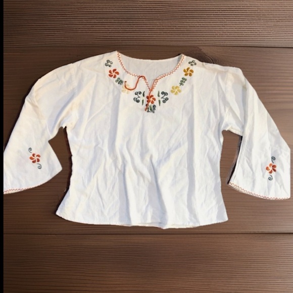BoHo HIPPIE Embroidery Tunic Shirt Top - Picture 2 of 9